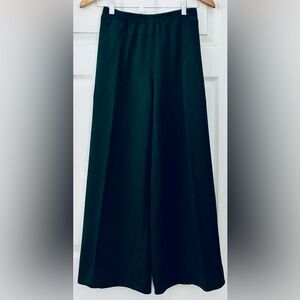 Elegant Dark Green Women's Wide Leg Pants